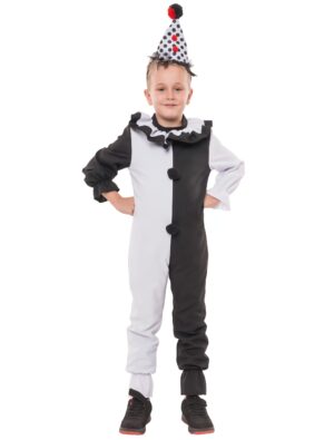 Overall Terrific Clown Kinder schwarz/weiß