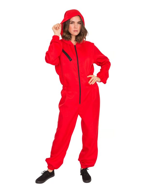 Overall mit Kapuze Unisex rot S/M