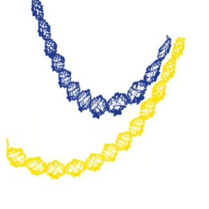 Papiergirlande 4m sortiert Farbe: bunt