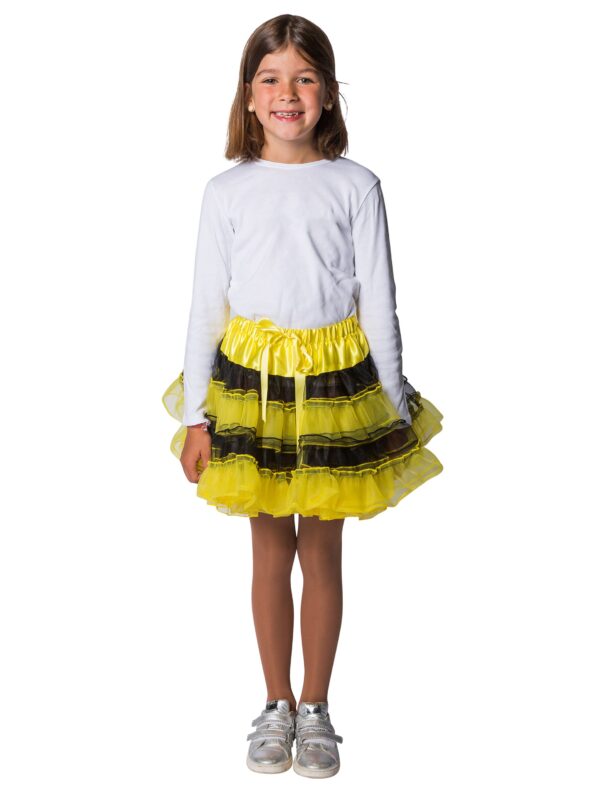 Petticoat Biene Kinder Farbe: schwarz/gelb