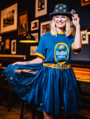 Petticoat Gaffel Kölsch Farbe: blau
