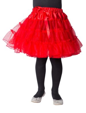 Petticoat Kinder Mädchen rot one size
