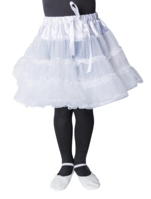 Petticoat Kinder Mädchen weiß one size