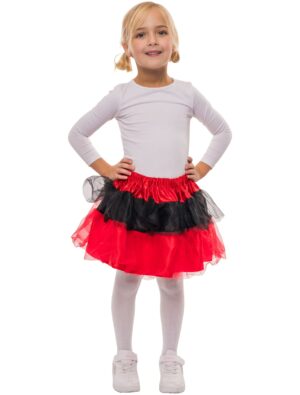 Petticoat Kinder schwarz/rot one size