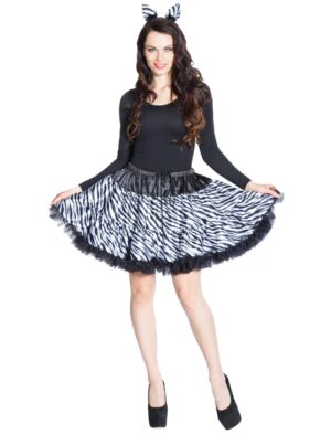 Petticoat Zebra Farbe: schwarz/weiß