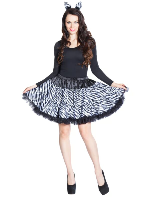 Petticoat Zebra Farbe: schwarz/weiß