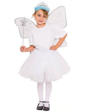 Petticoat mit Flügel und Zauberstab Damen weiß one size