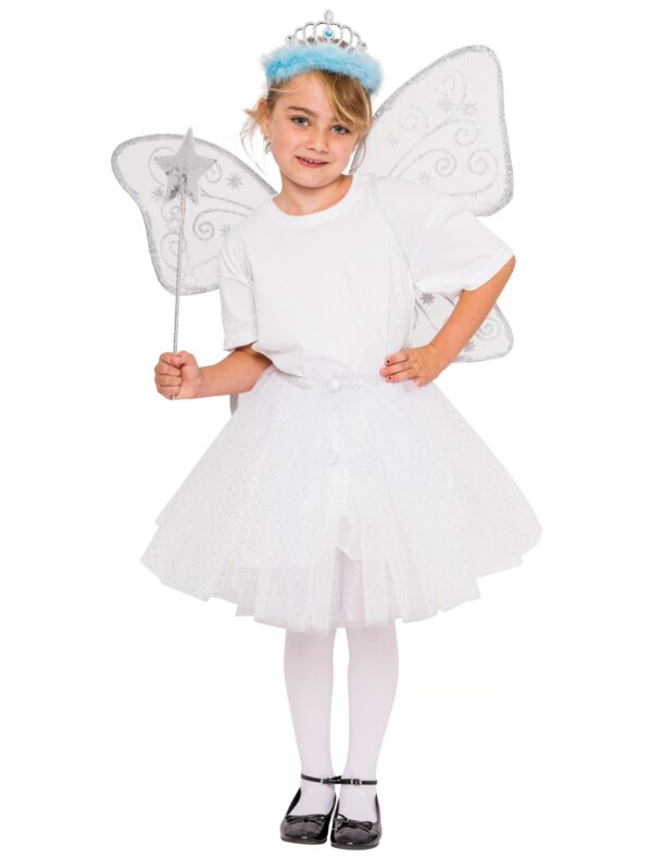 Petticoat mit Flügel und Zauberstab Damen weiß one size