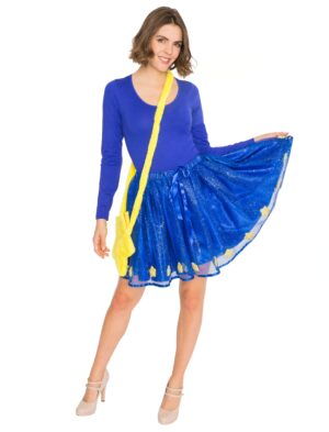 Petticoat mit Sternen Erwachsene blau