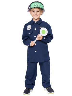 Police Officer Kinder 2-tlg. blau