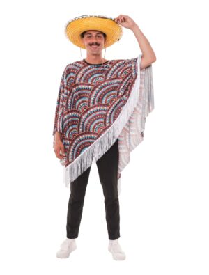 Poncho Mexico bunt one size Farbe: bunt