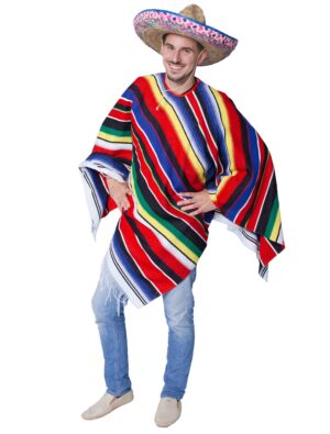 Poncho bunt Farbe: mehrfarbig