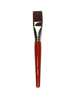 Profi-Flachpinsel (Gr. 64) Schminke für Karneval & Fasching Farbe: rot
