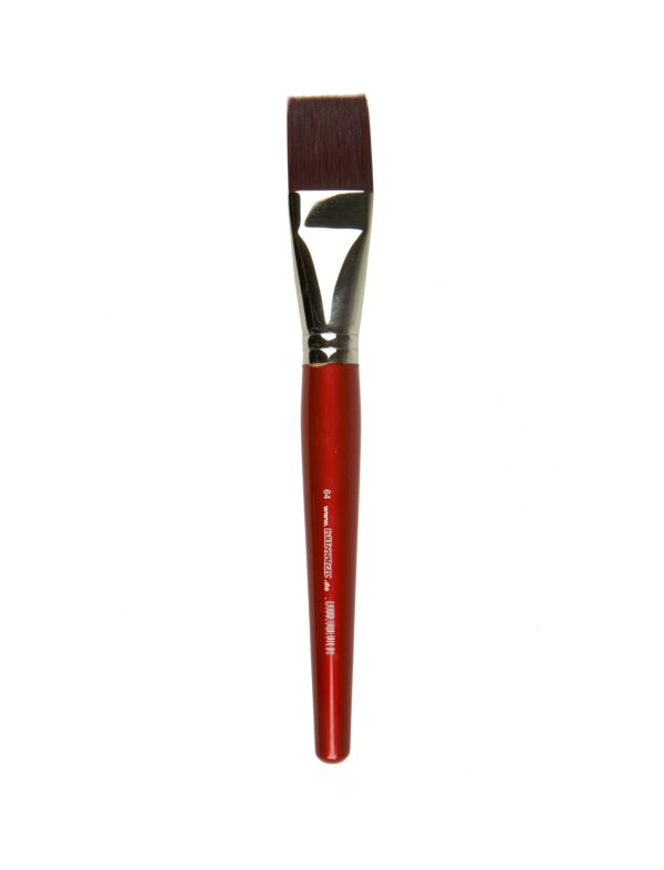 Profi-Flachpinsel (Gr. 64) Schminke für Karneval & Fasching Farbe: rot
