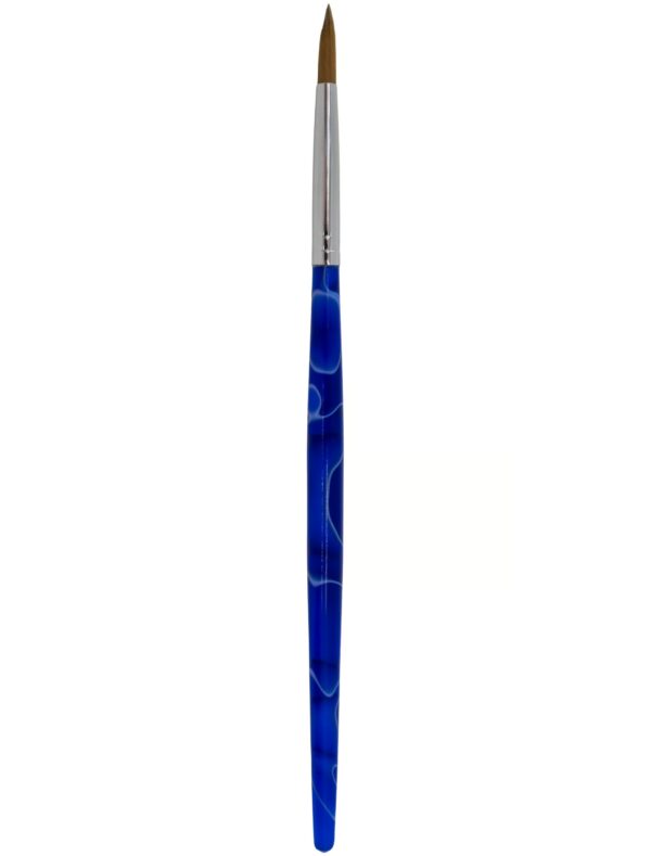 Profi- Kunstfaserpinsel (Gr. 6) Schminke für Karneval & Fasching Farbe: blau