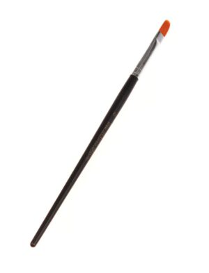 Profi-Lippenpinsel (Gr. 6) Schminke für Karneval & Fasching Farbe: schwarz