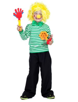 Ringelpulli langarm Kinder grün/weiß 116-128