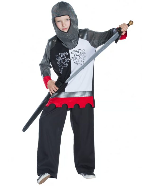 Ritter Junge 2-tlg. schwarz/weiß 140