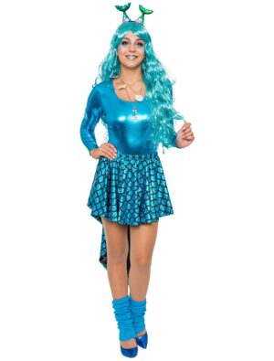 Rock Meerjungfrau blau Damen blau L/XL