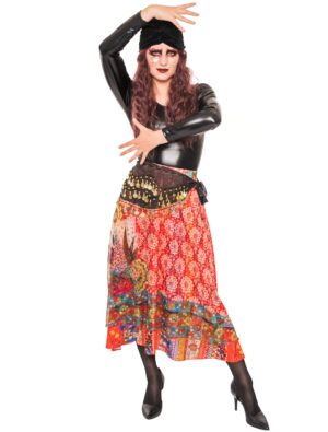 Rock Wahrsagerin bunt mehrfarbig 2XL/3XL