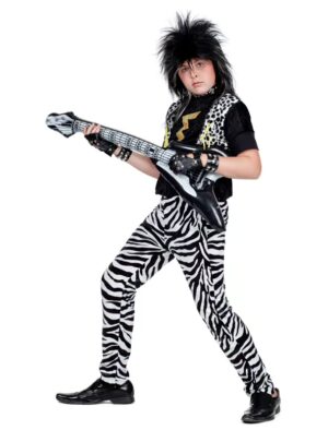 Rocker Kind 2-tlg. 176 Farbe: schwarz/weiß