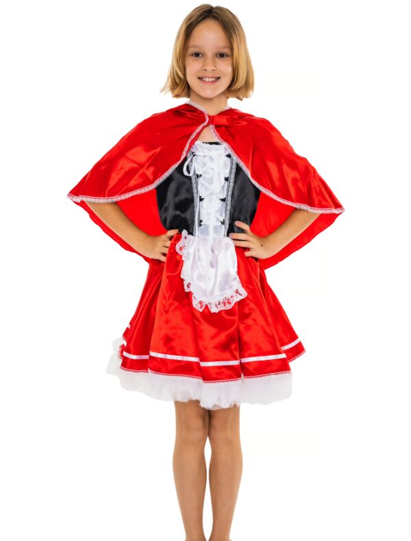 Rotkäppchen 2-tlg. Mädchen rot 134