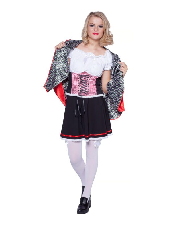 Rotkäppchen 3-tlg. Damen rot 42