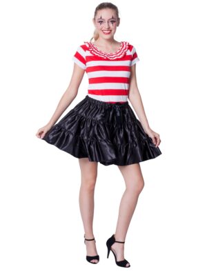 Rüschenrock Damen schwarz one size
