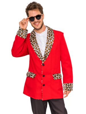 Sakko Leopard Herren rot L