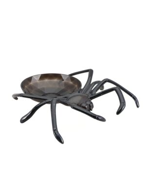 Schale mit Spinne 22x24x6cm schwarz