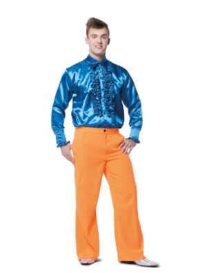 Schlaghose Disco Herren orange 54