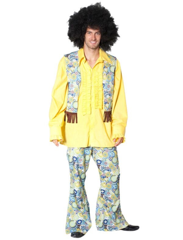 Schlaghose Flower Power Herren bunt 52-54 Farbe: bunt