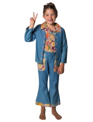 Schlaghose Flower Power Kinder Jungen mehrfarbig 116