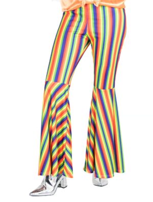 Schlaghose Regenbogen Damen bunt M Farbe: bunt