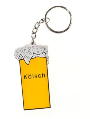 Schlüsselanhänger Kölschglas Farbe: gelb