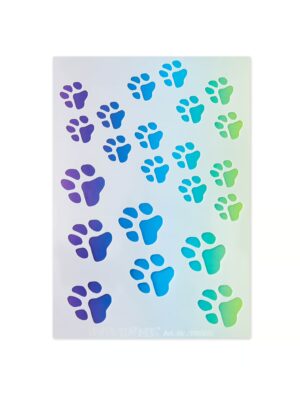 Schminkschablone Pfoten transparent