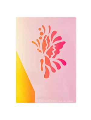 Schminkschablone Schmetterlinge transparent