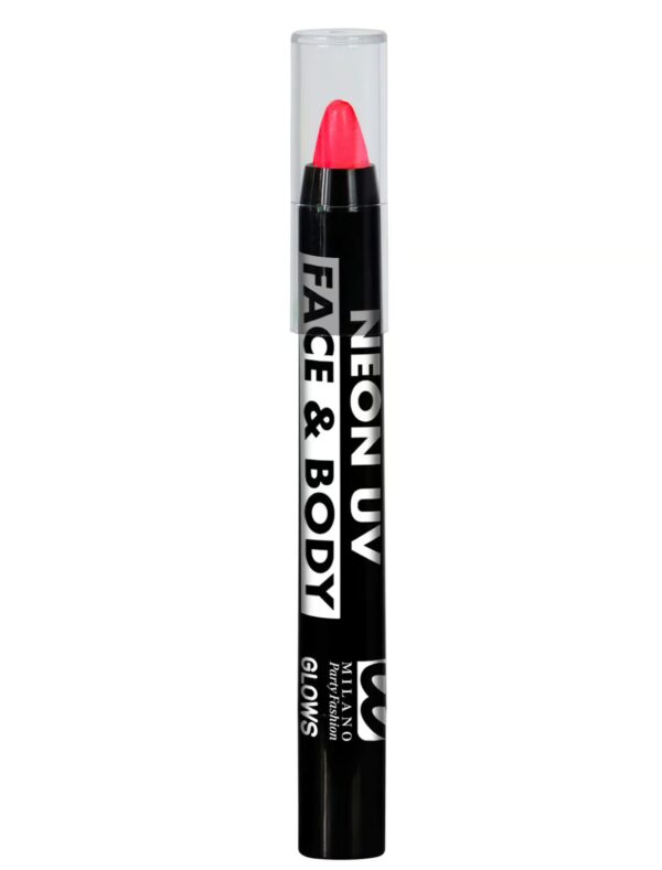 Schminkstift UV herausdrehbar neonpink Schminke für Karneval & Fasching