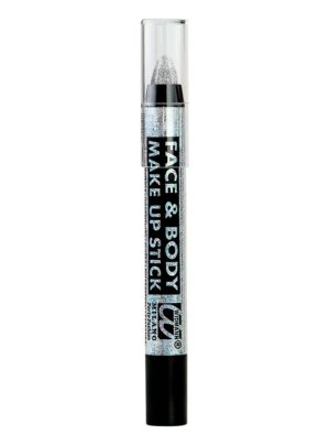 Schminkstift herausdrehbar silber Schminke für Karneval & Fasching