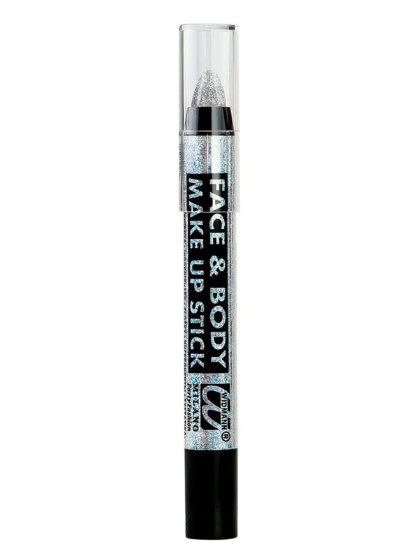 Schminkstift herausdrehbar silber Schminke für Karneval & Fasching