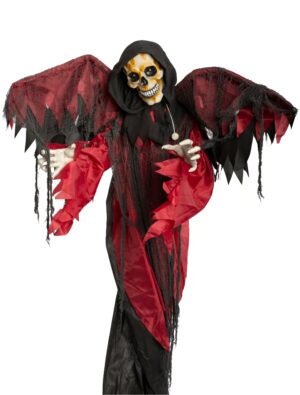 Sensenmann mit Flügeln schwarz/rot
