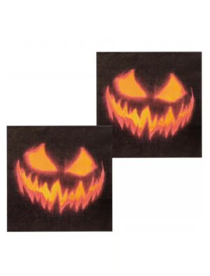 Servietten Halloween 12 Stk. Farbe: schwarz/orange