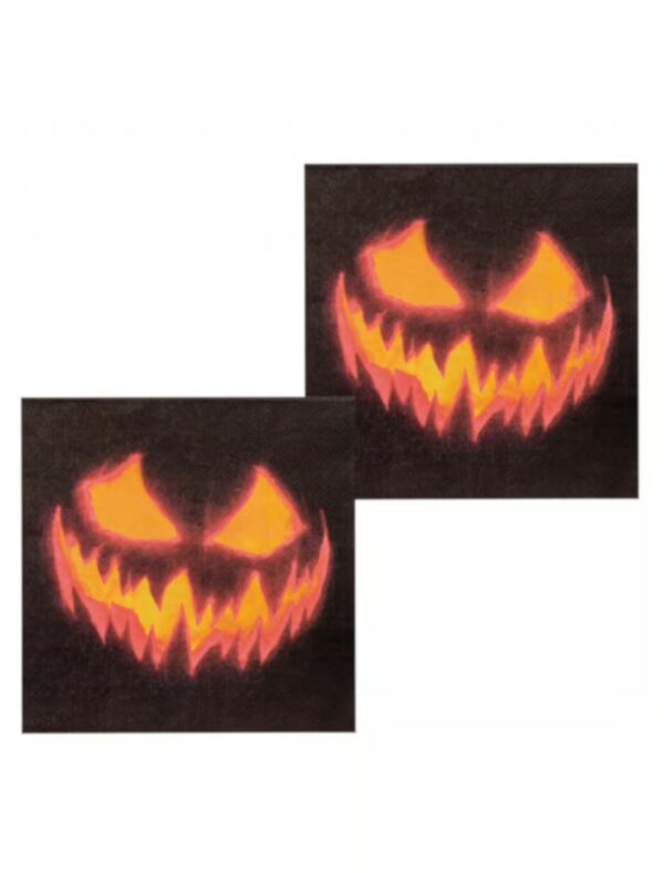 Servietten Halloween 12 Stk. Farbe: schwarz/orange