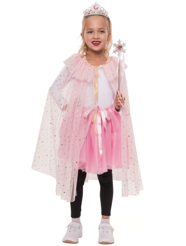 Set Prinzessin 3-tlg. Kinder rosa one size