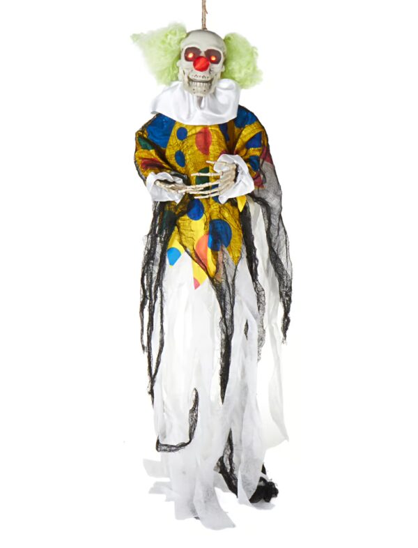 Skelett Clown mit Funktion 90cm Farbe: mehrfarbig