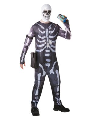 Skull Trooper Fortnite 5-tlg. Herren schwarz/weiß L