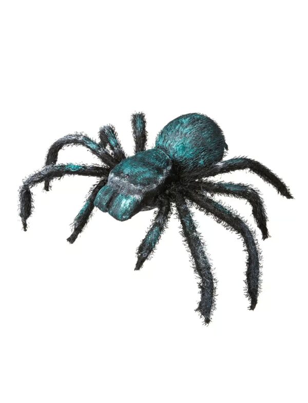 Spinne türkis schimmernd 48cm