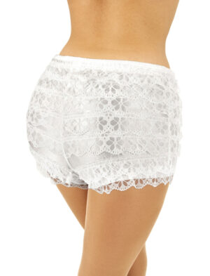 Spitzenhose Damen weiß 40