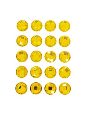 Strasssticker 20 Stk. gold Schminke für Karneval & Fasching
