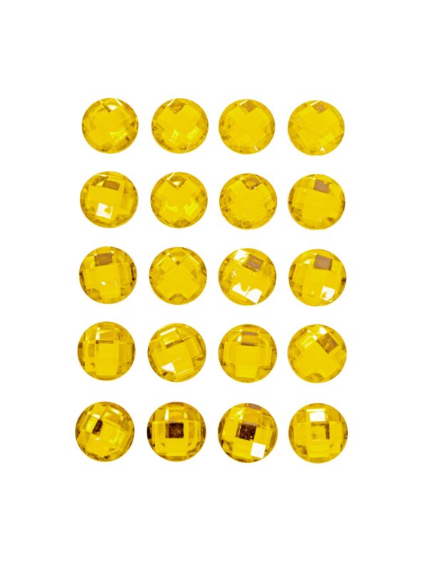 Strasssticker 20 Stk. gold Schminke für Karneval & Fasching
